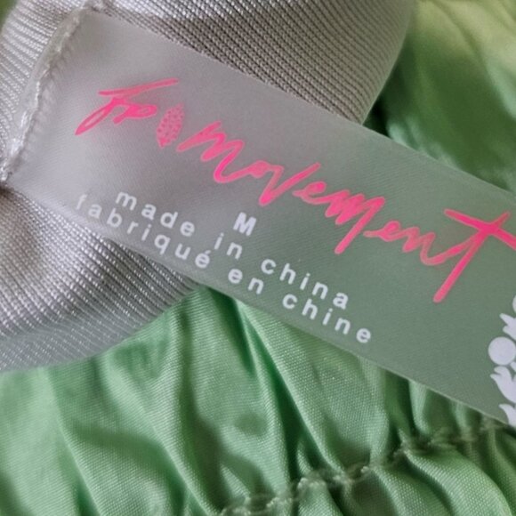 Free People Womens M The Way Home Active Gym Shorts in Lime Green - Picture 4 of 10